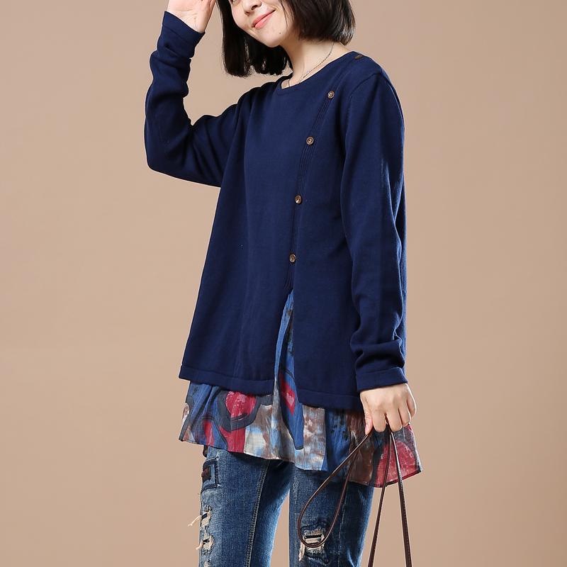 Green sweaters woman layerd knitted tops - Omychic