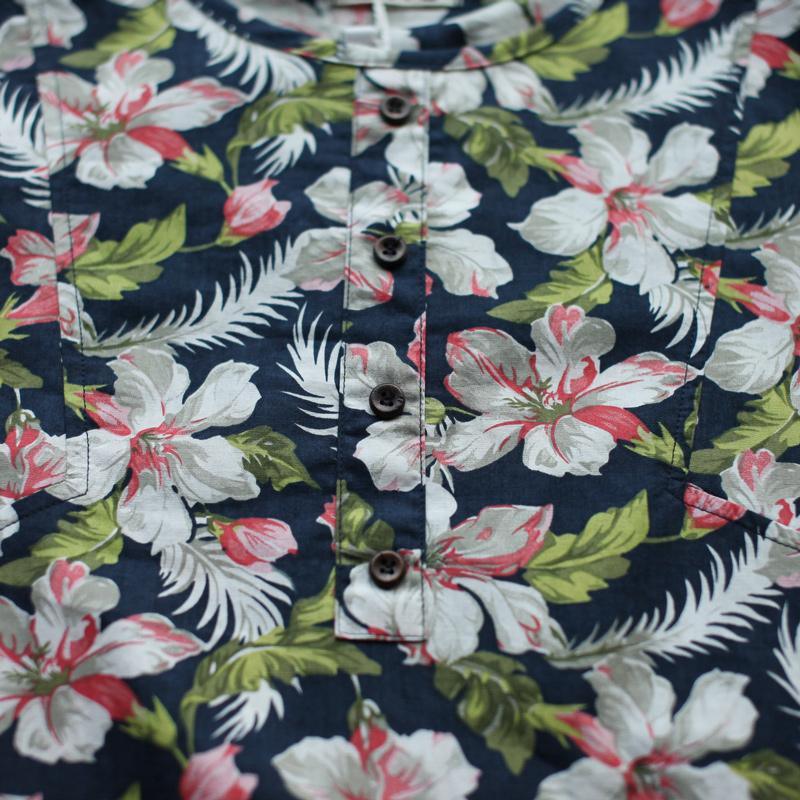Half sleeve print cotton maxi dress summer plus size casual sundress - Omychic