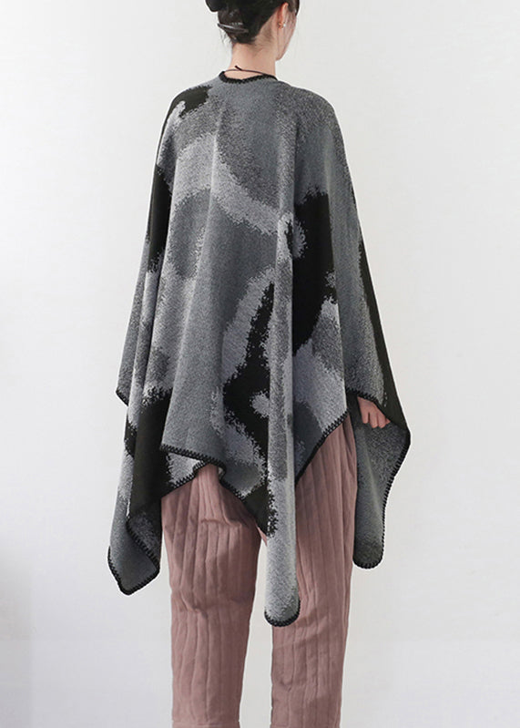 Handmade Tie Dye Gradient Color Cashmere Cardigan Long sleeve - Omychic