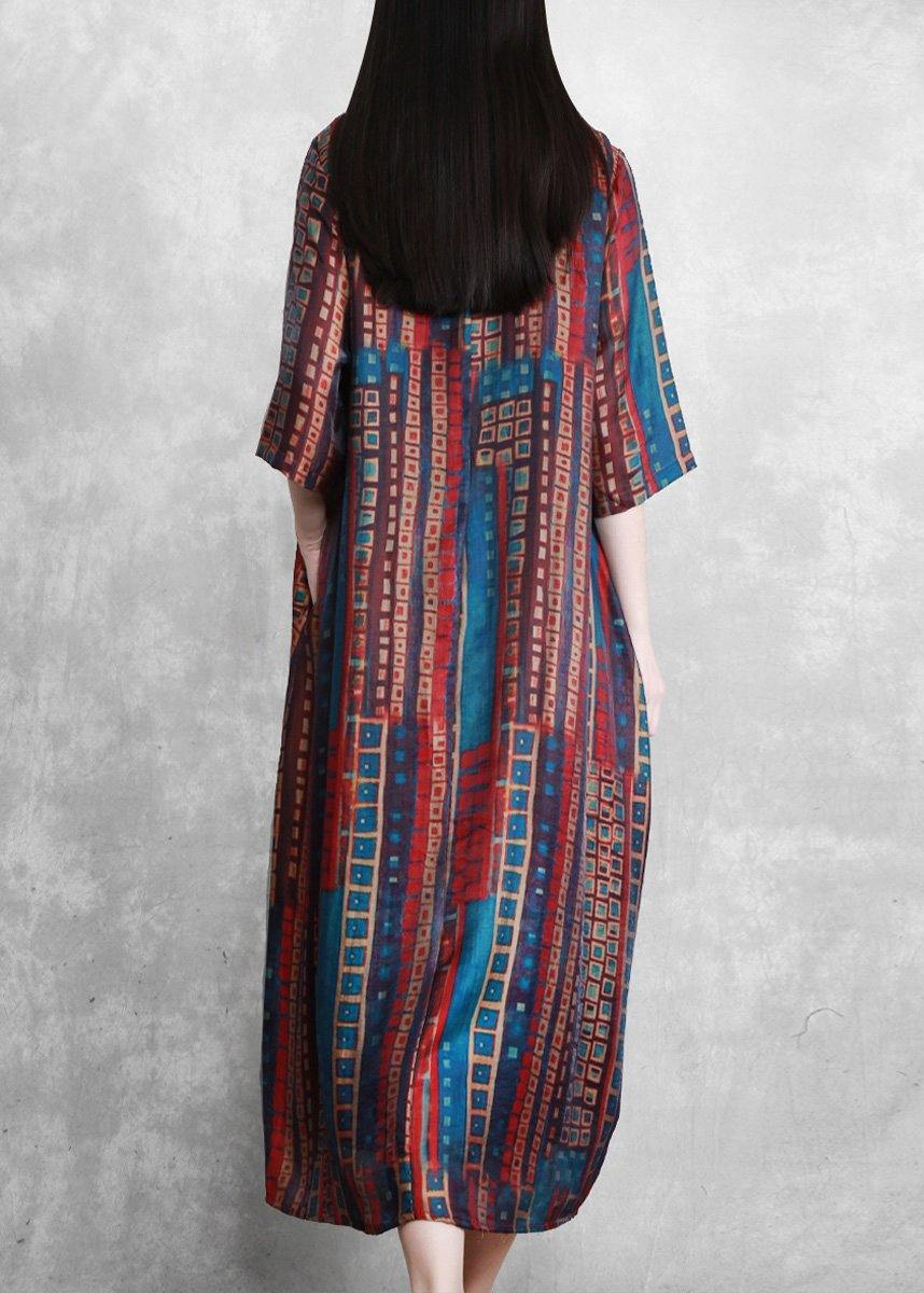 Italian Plus Size Multicolor Art Dresses ( Limited Stock) - Omychic