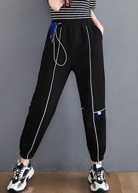 Loose Black Pant Casual Spring Women Trousers - Omychic