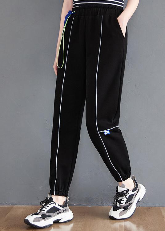 Loose Black Pant Casual Spring Women Trousers - Omychic