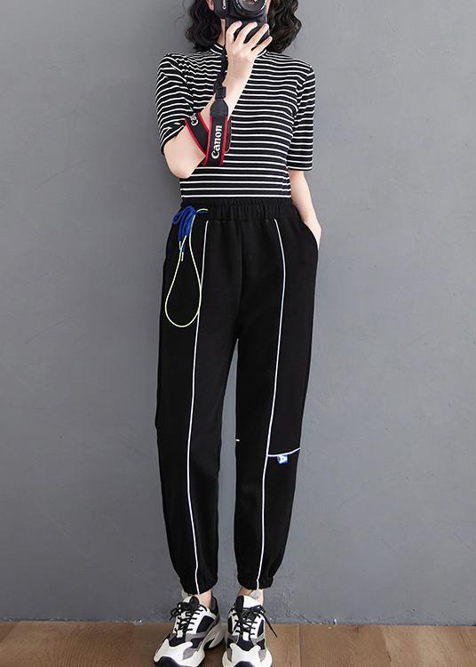 Loose Black Pant Casual Spring Women Trousers - Omychic