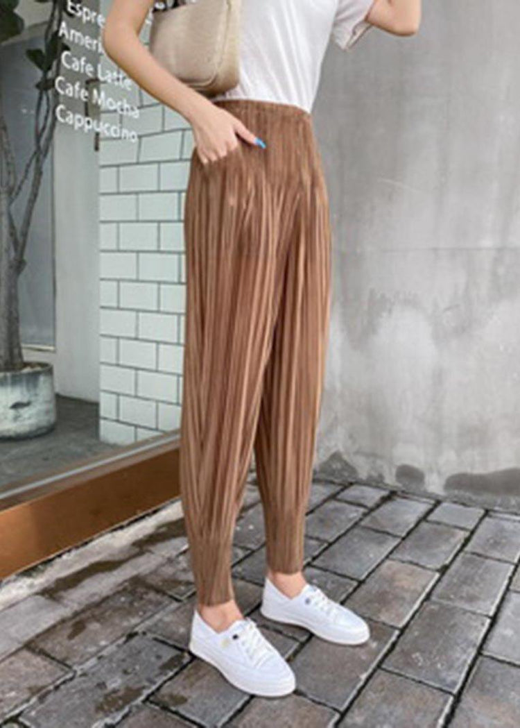 Loose Red Radish trousers Elastic Waist Pants Summer - Omychic