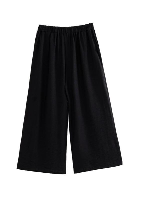 Loose Spring Wide Leg Pants Unique Black Fashion Women Pants - Omychic