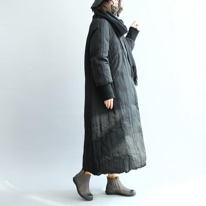 Luxury Black Parka trendy plus size down jacket women long winter outwear - Omychic
