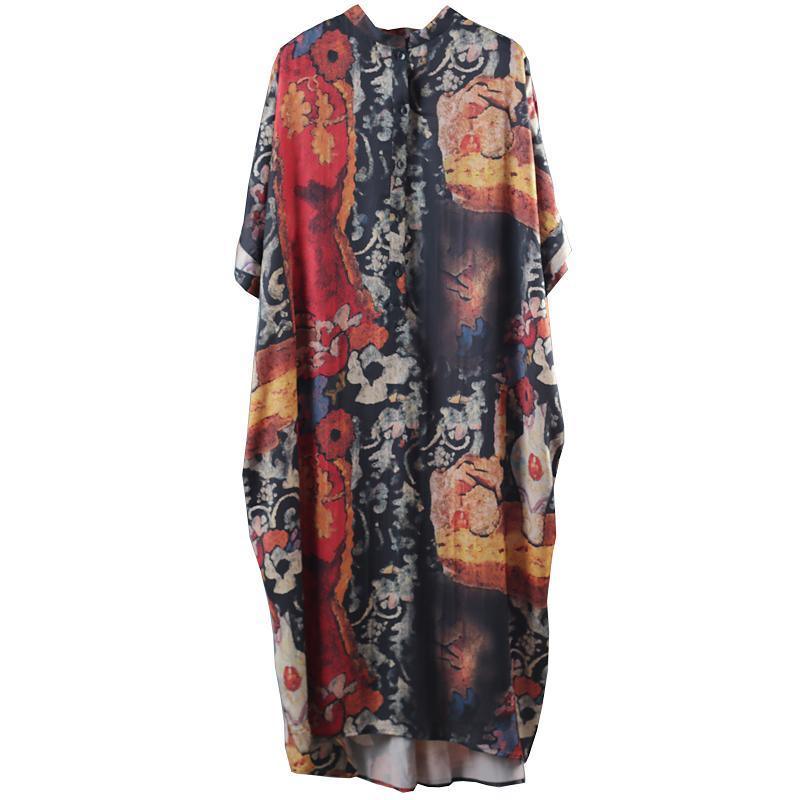 Maxi Dress Floral Print Casual Loose - Omychic