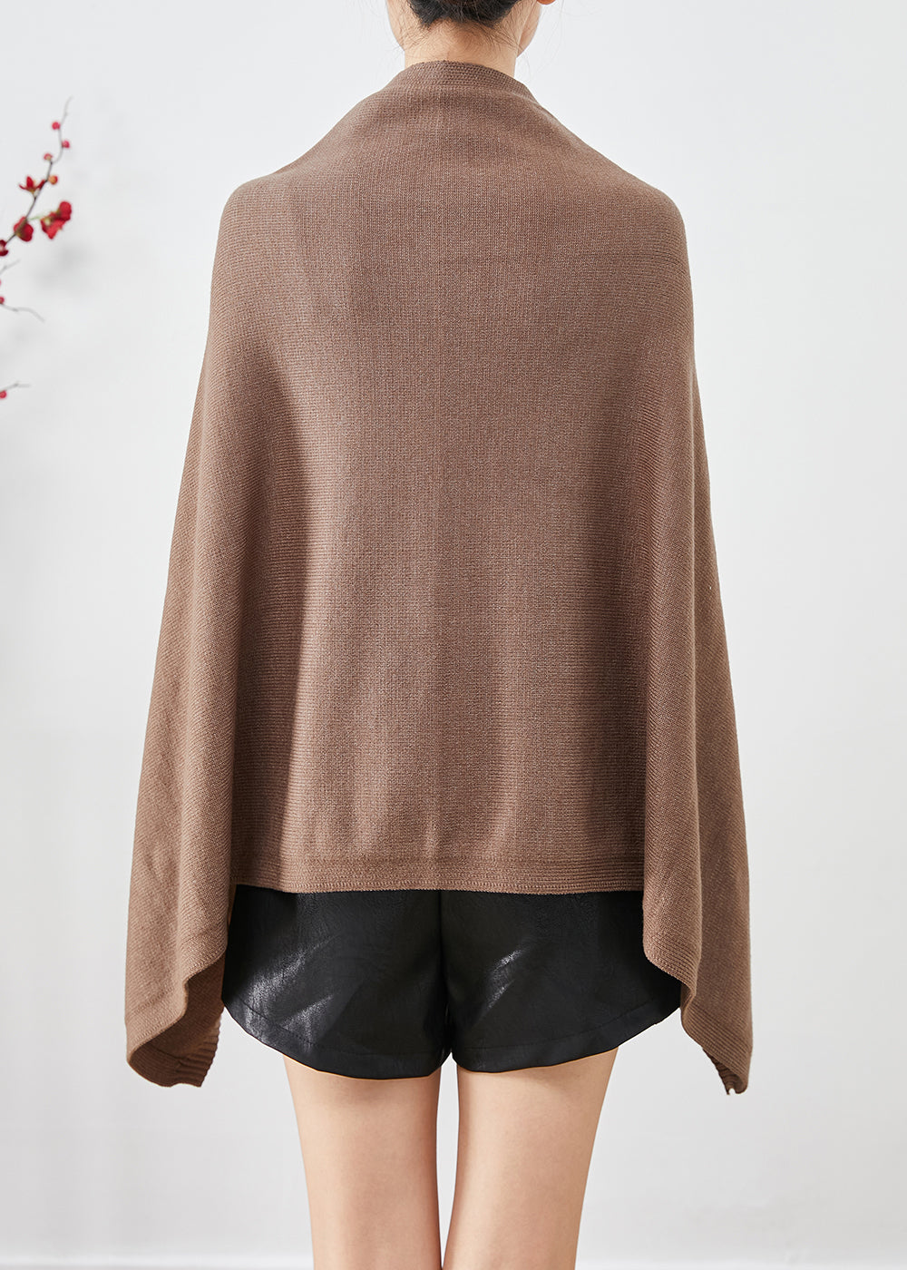 Modern Coffee Oversized Button Down Knit Shawl Fall