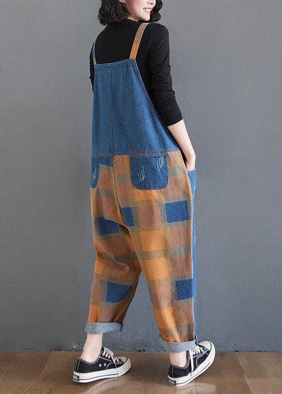 Modern Spring Chothes Spring fashion Plaid Shape Jumpsuit Pants Trousers - Omychic