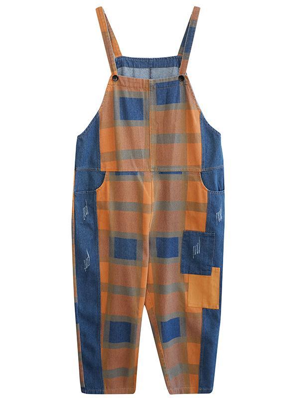 Modern Spring Chothes Spring fashion Plaid Shape Jumpsuit Pants Trousers - Omychic