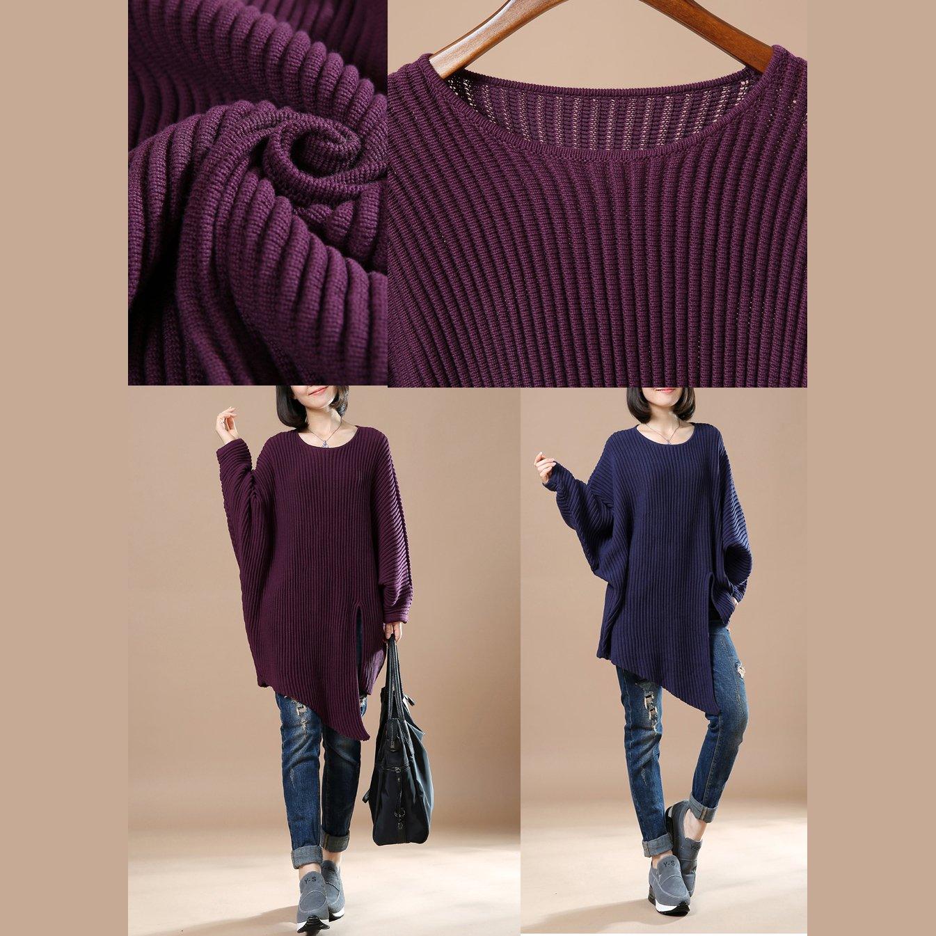 Mulberry woman sweaters asymmetrical knit top - Omychic