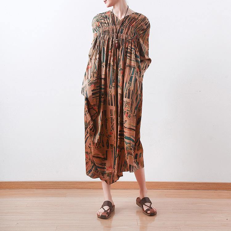 Muslim silk clothes For Women Pakistani wrinkled Ideas brown silk Dresses Summer - Omychic