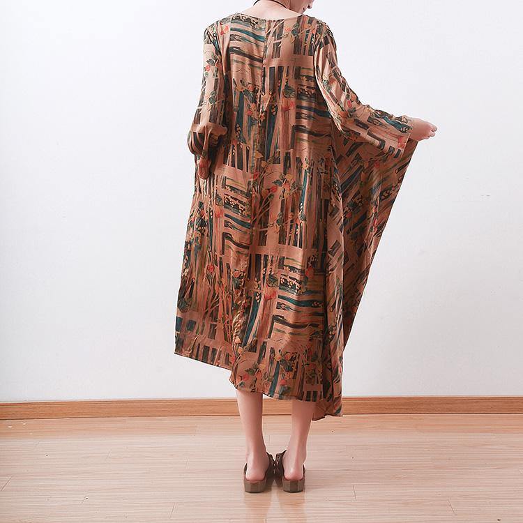 Muslim silk clothes For Women Pakistani wrinkled Ideas brown silk Dresses Summer - Omychic