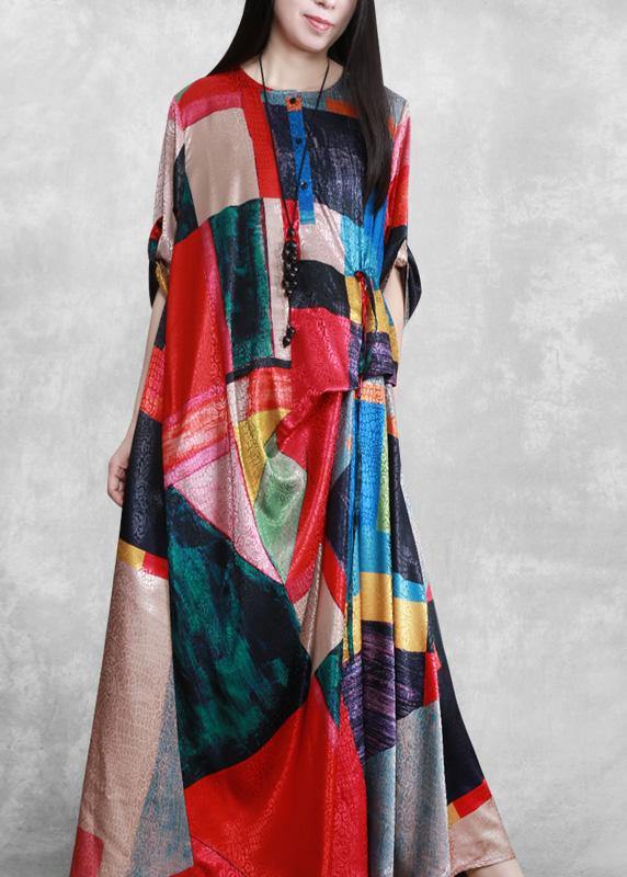 2021 Silk Summer Dress Print A Line Dresses ( Limited Stock) - Omychic