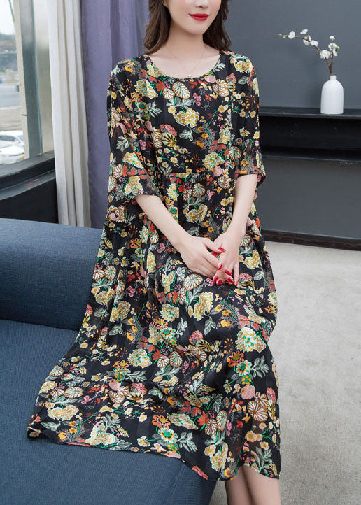 women chiffon dress patchwork Isabella Patchwork Maxi Dress - L Size - Women's Dresses