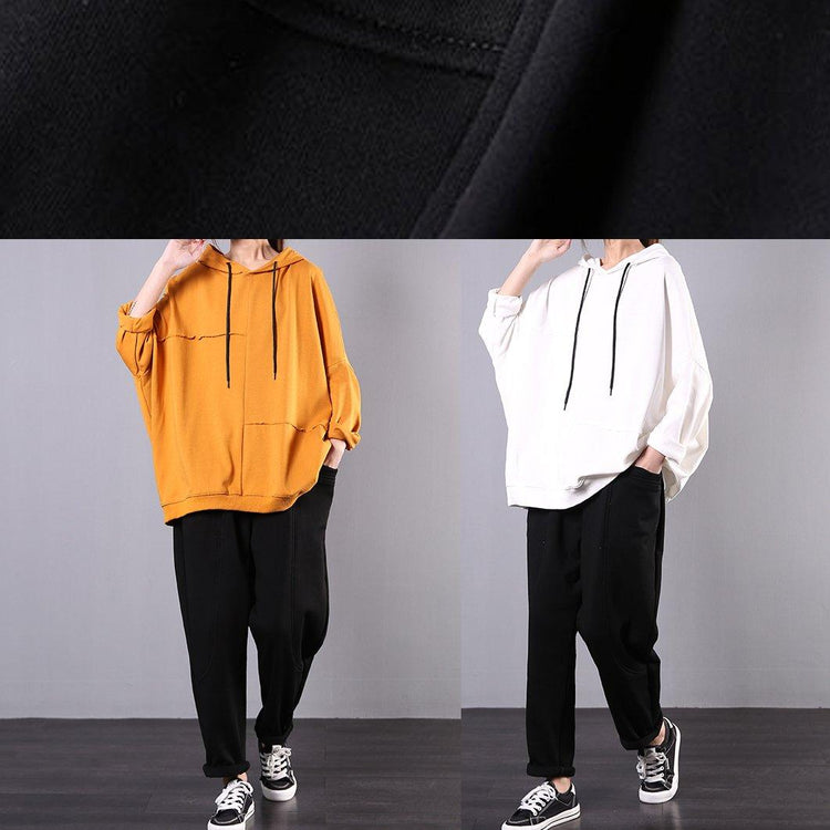 New Korean Version Of Loose Large Size Meat Cover White Top + Black Pants Casual Suit - Omychic