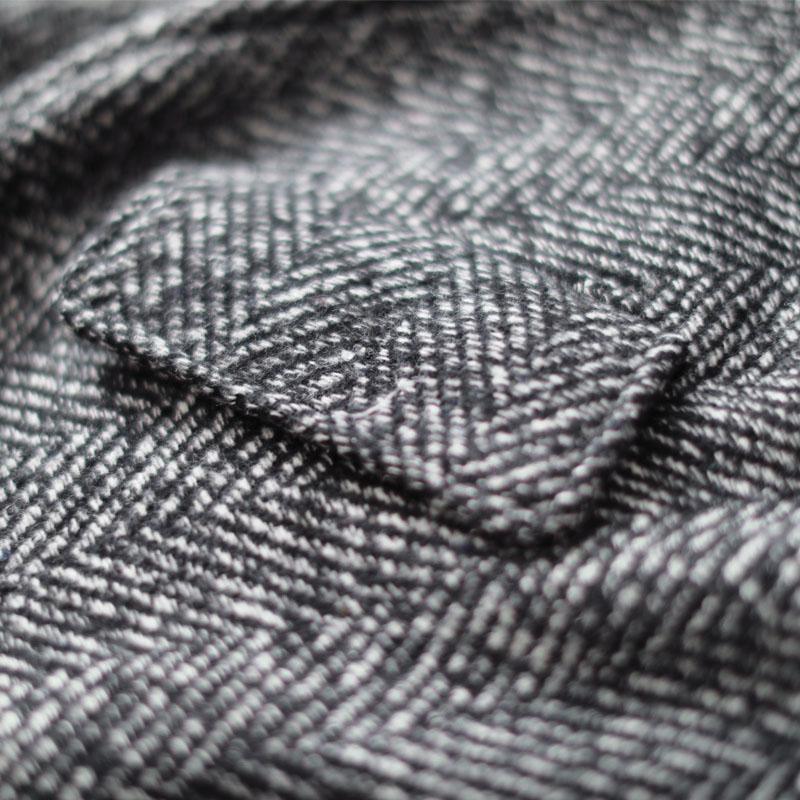 New gray coats casual long winter coat turn-down Collar outwear Button Down long coat - Omychic