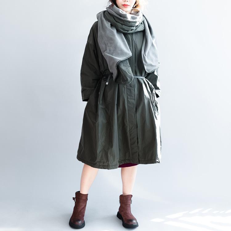 New Tea green down overcoat oversized down overcoat Luxury long winter outwear - Omychic