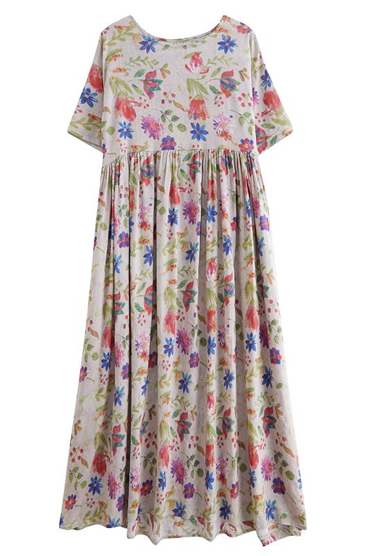 Plus Size Casual Loose Boho Maxi Dress