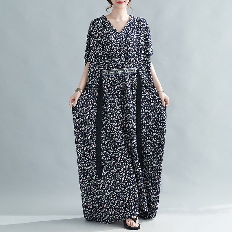 Summer Plus Size Women Boho Long Dress