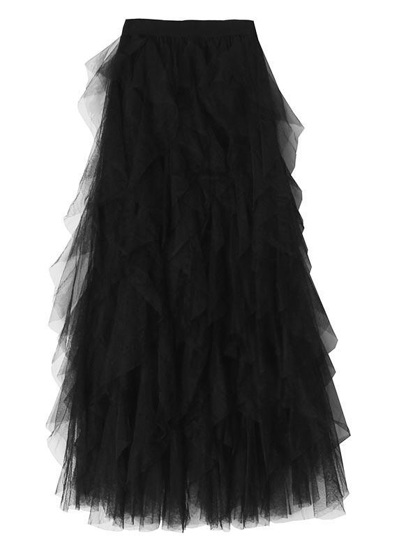 Organic Black tulle Tiered Summer Skirts ( Limited Stock) - Omychic