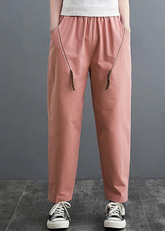 Organic Pink Pants Thin Spring Pocket Fashion Ideas Shorts - Omychic