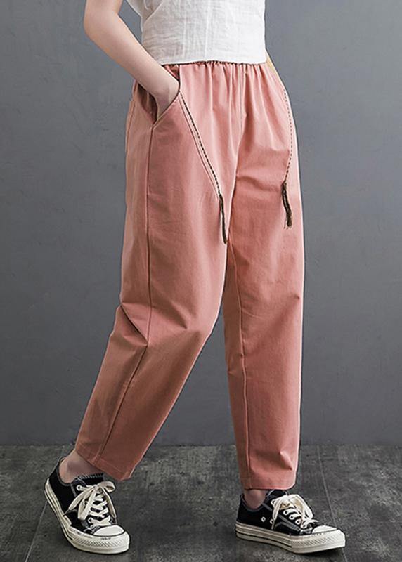Organic Pink Pants Thin Spring Pocket Fashion Ideas Shorts - Omychic