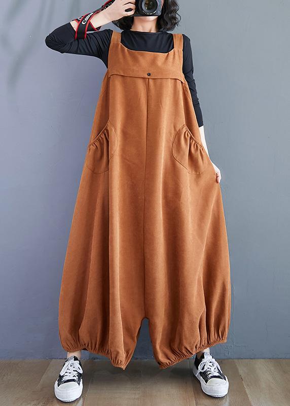 Organic Springpants stylish Brown Gifts jumpsuit pantsJeans - Omychic