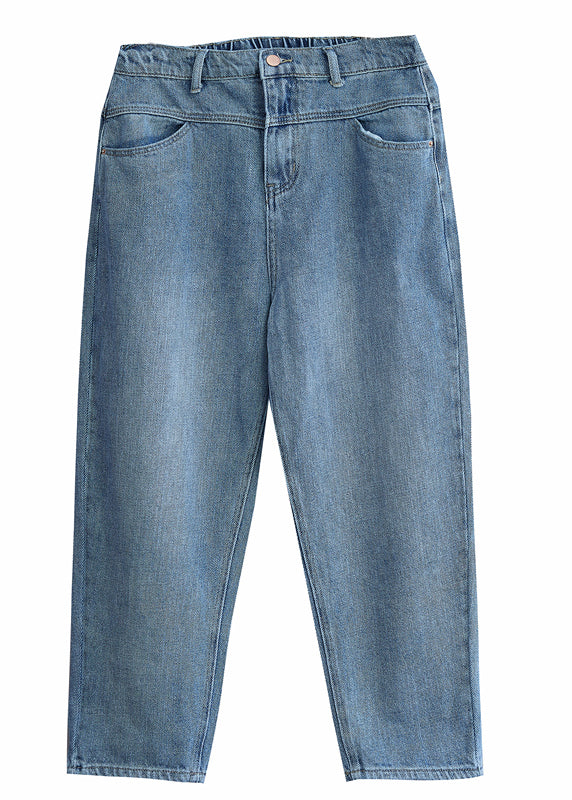 Organic denim Blue Casual harem pants Spring