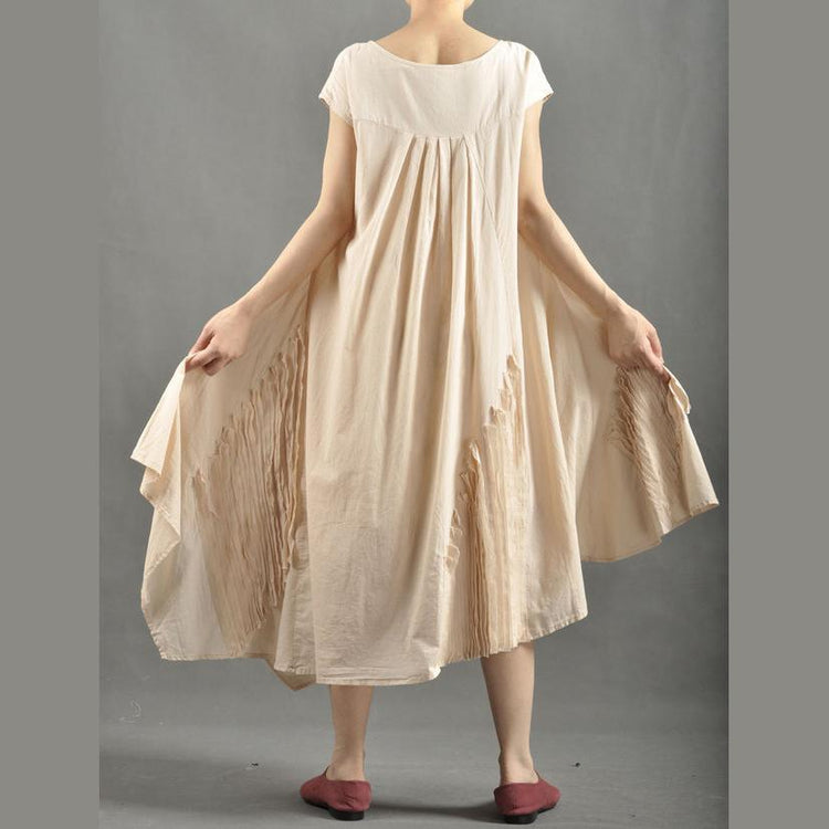 Original design Nude oversize sundress summer caftan dresses - Omychic