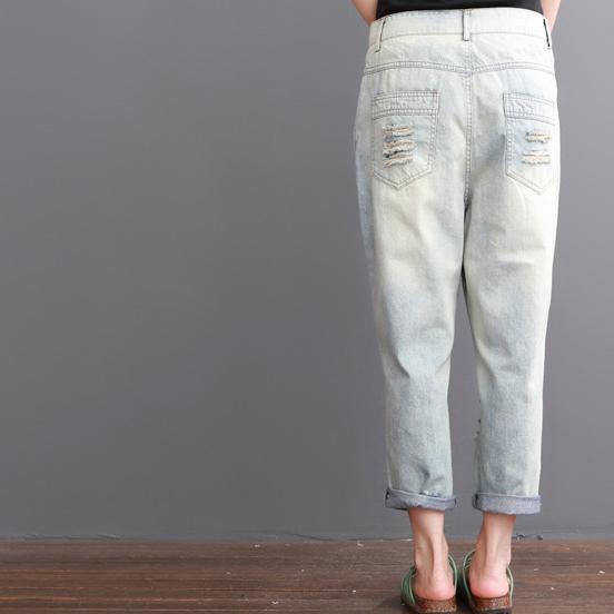 Oversize ripped jeans summer denim women - Omychic