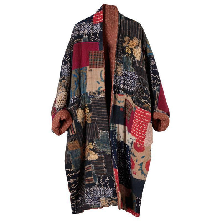 Chic Oversized Batwing Sleeve Pocket Coat - Omychic