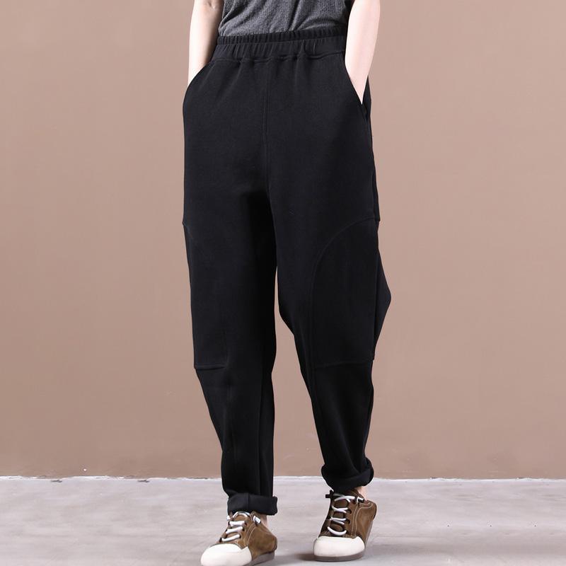 Trendy Plus Size Solid Pocket Casual Pants - Omychic
