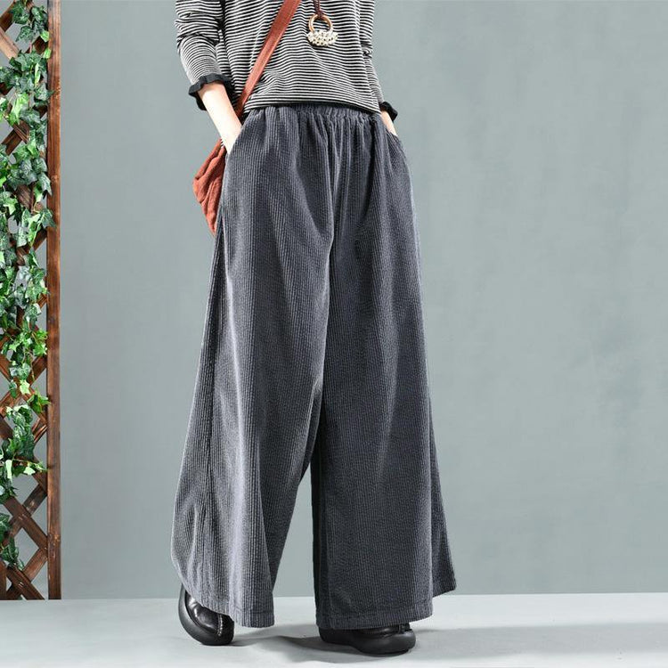 Retro Oversize Spring Corduroy Pants - Omychic