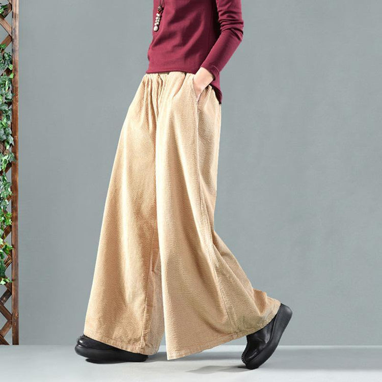 Retro Oversize Spring Corduroy Pants - Omychic