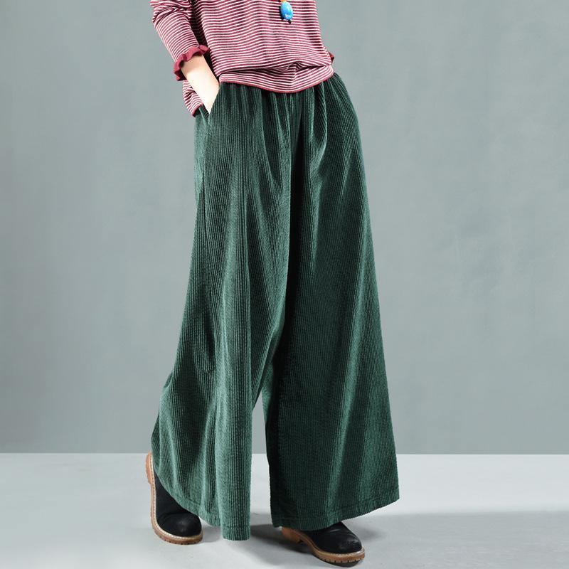 Retro Oversize Spring Corduroy Pants - Omychic