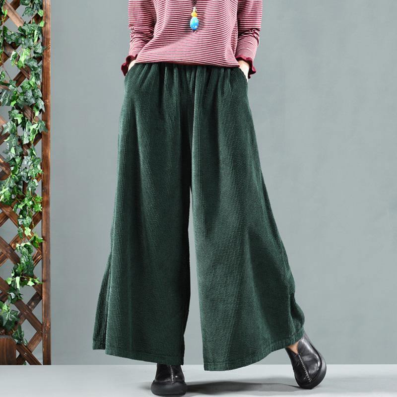 Retro Oversize Spring Corduroy Pants - Omychic