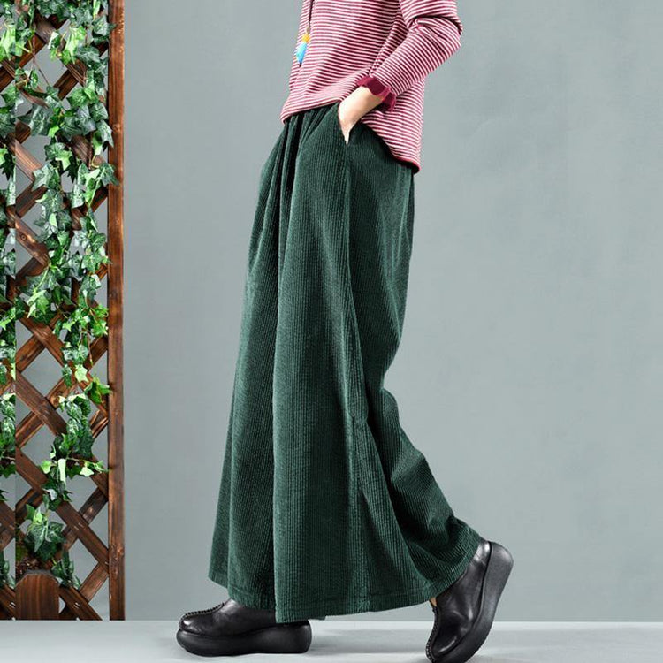 Retro Oversize Spring Corduroy Pants - Omychic