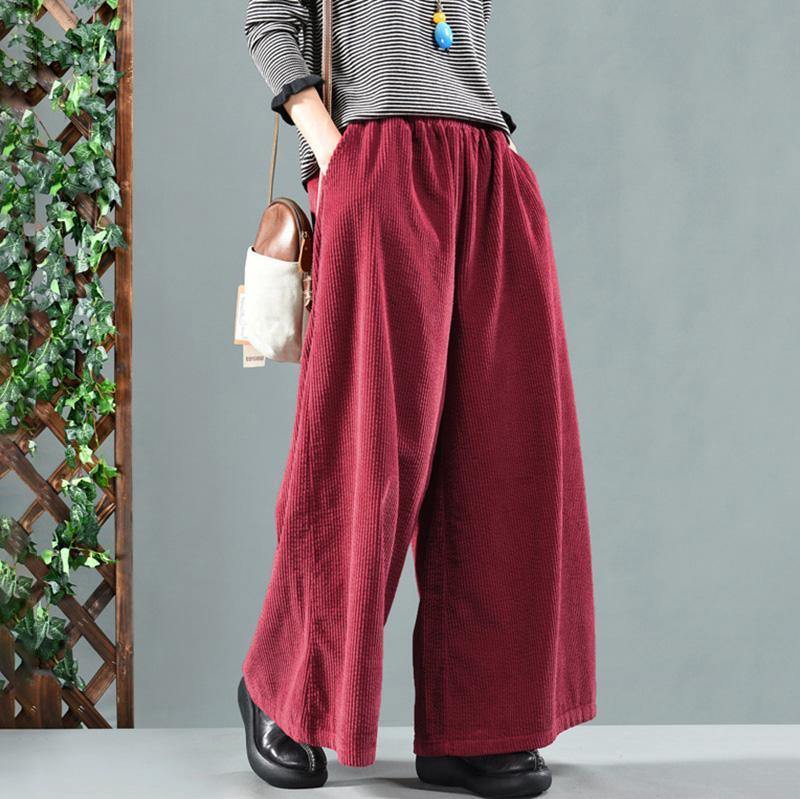 Retro Oversize Spring Corduroy Pants - Omychic