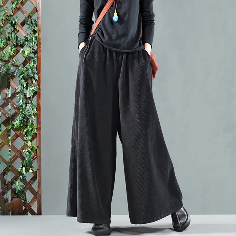 Retro Oversize Spring Corduroy Pants - Omychic