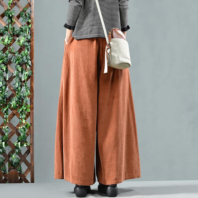 Retro Oversize Spring Corduroy Pants - Omychic