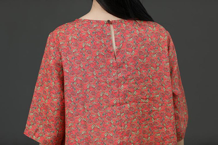 Short Sleeve Irregular Literature Print Dress - Omychic