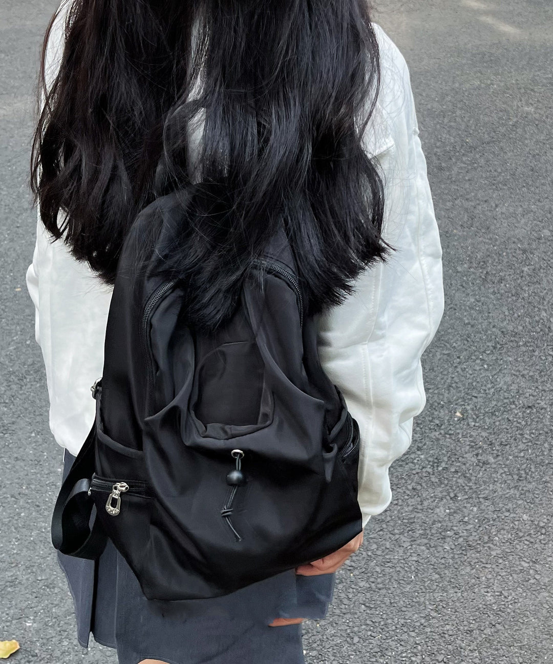 Simple Black Large Capacity Versatile Backpack Bag