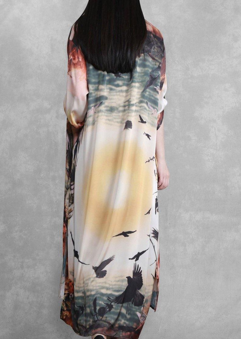 Simple Nude Print Clothes Women Asymmetric Summer Dresses ( Limited Stock) - Omychic