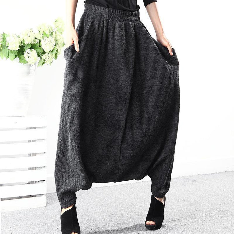 Simple cotton clothes plus size Plus Size Women Casual Solid Spring Ankle Length Pants - Omychic