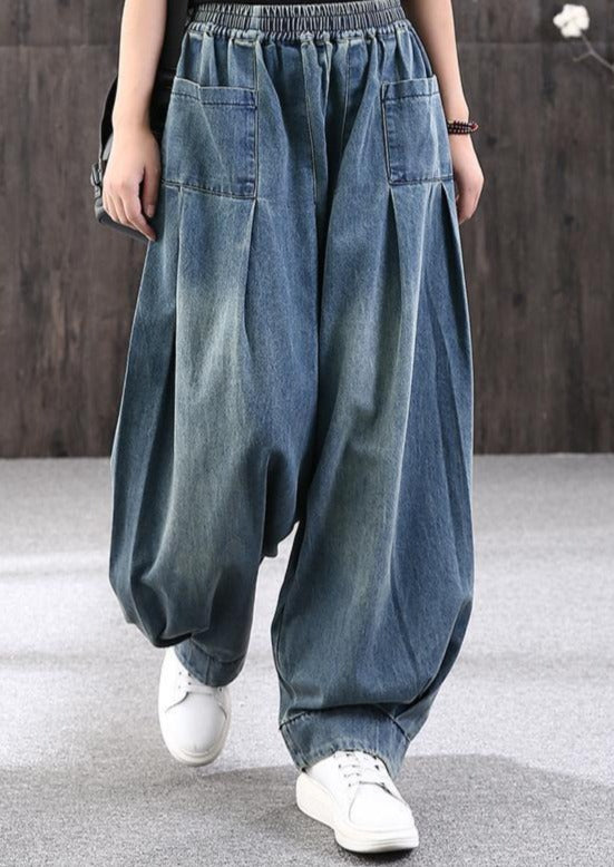 2021 Simple Loose Jeans Pants - Omychic