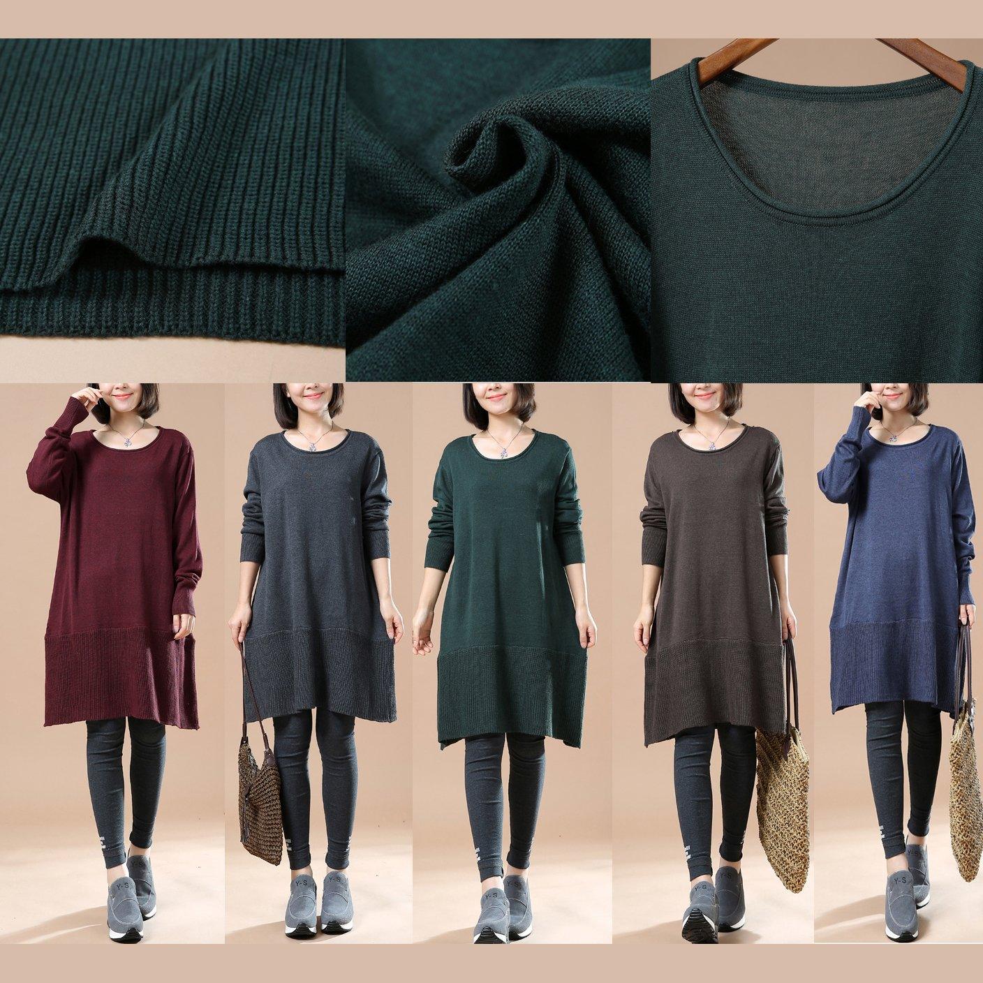Solid blue plus size woman sweaters - Omychic