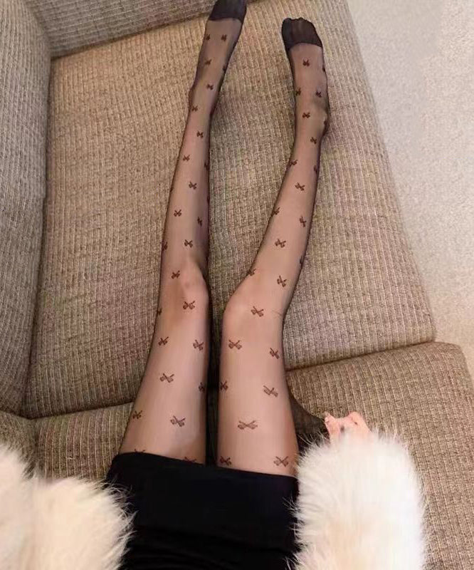 Spring And Summer Thin Black Dotted Sexy Pantyhose