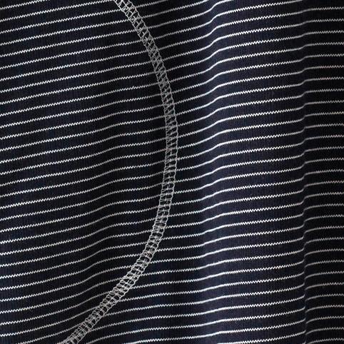 Striped cotton shirt dresses oversize shift dress - Omychic