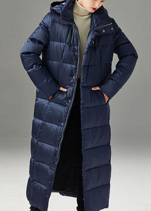 Style Navy slim fit fashion Thick Winter Duck Down Down Coat - Omychic